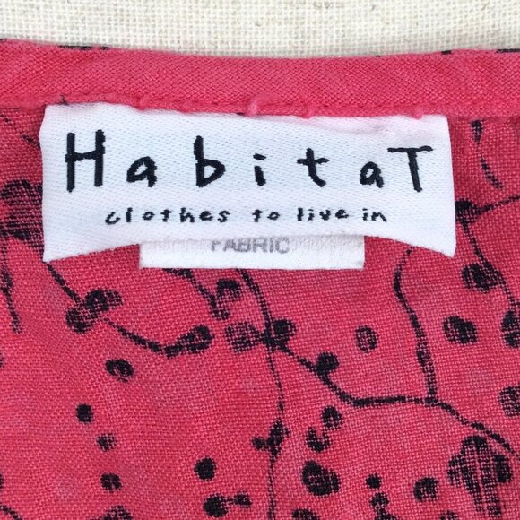 HABITAT Tank Dress Womens Size Large 100% Linen Sleeveless Sundress Floral - Picture 8 of 10